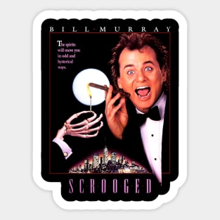 Scrooged Bill Murray Sticker